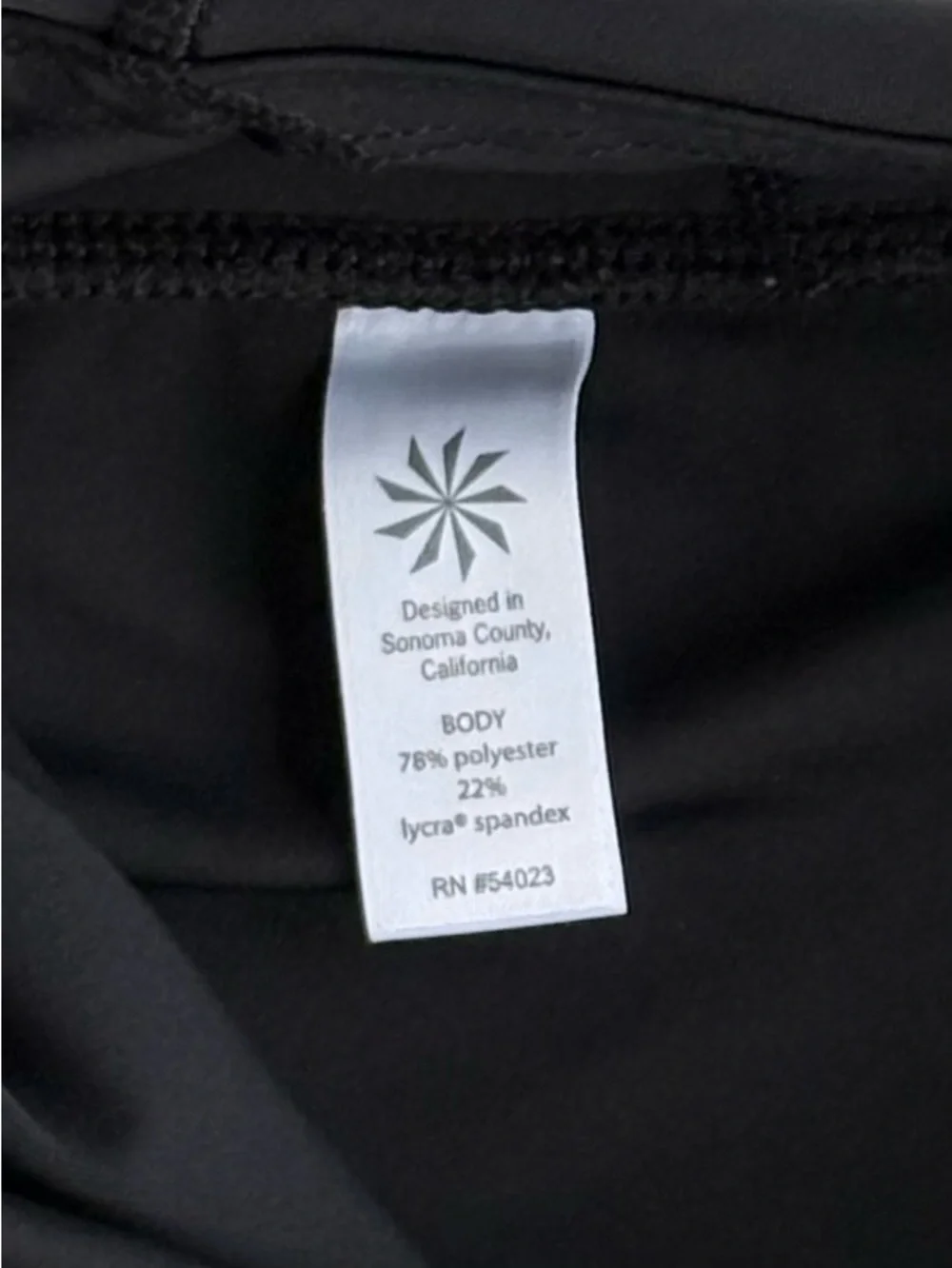 Athleta Black Full Length Silver Shine Strip Leggings. Women’s Size Small
